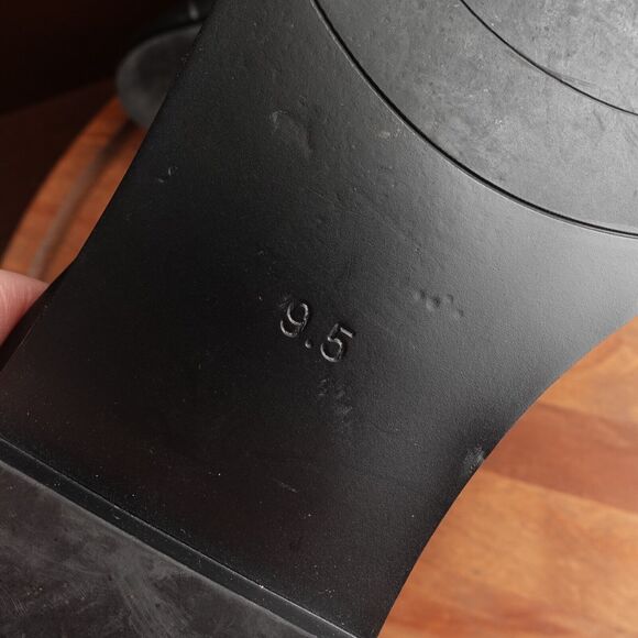 Jeffrey Campbell Loafer Womens SZ 9.5 BLK Velviteen Leather Slip On Horse Bit - Picture 11 of 13